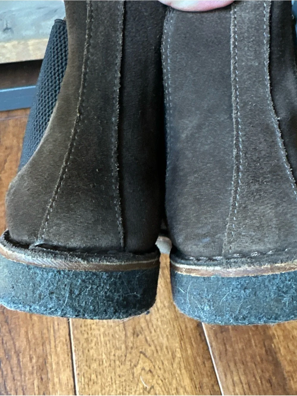 Astorflex Bitflex Chestnut Brown Suede Chelsea Boots 42 Italy Rubber Sole 9